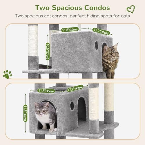 Giant F83 Cat Tree, 83 Inch Scratch Tower for Large Cats