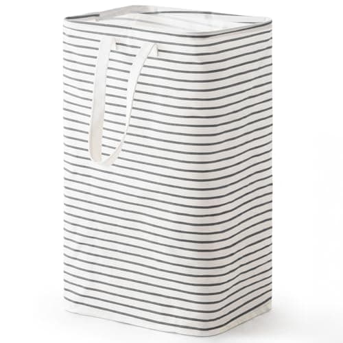 70L Collapsible Waterproof Laundry Hamper with Easy Carry Handle (Grey) — Grey, 88L