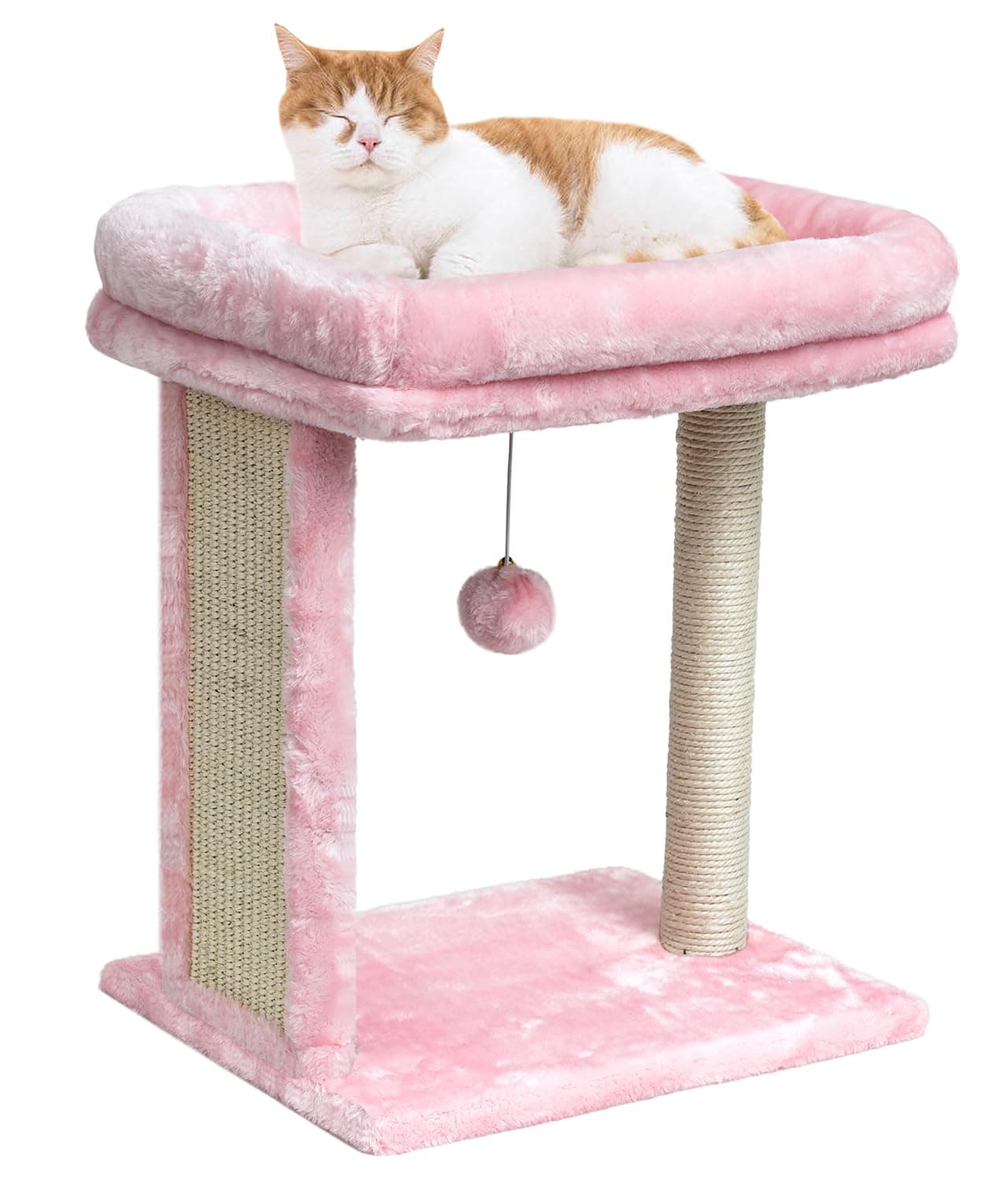 Small Pink Cat Tree for Indoor Kittens