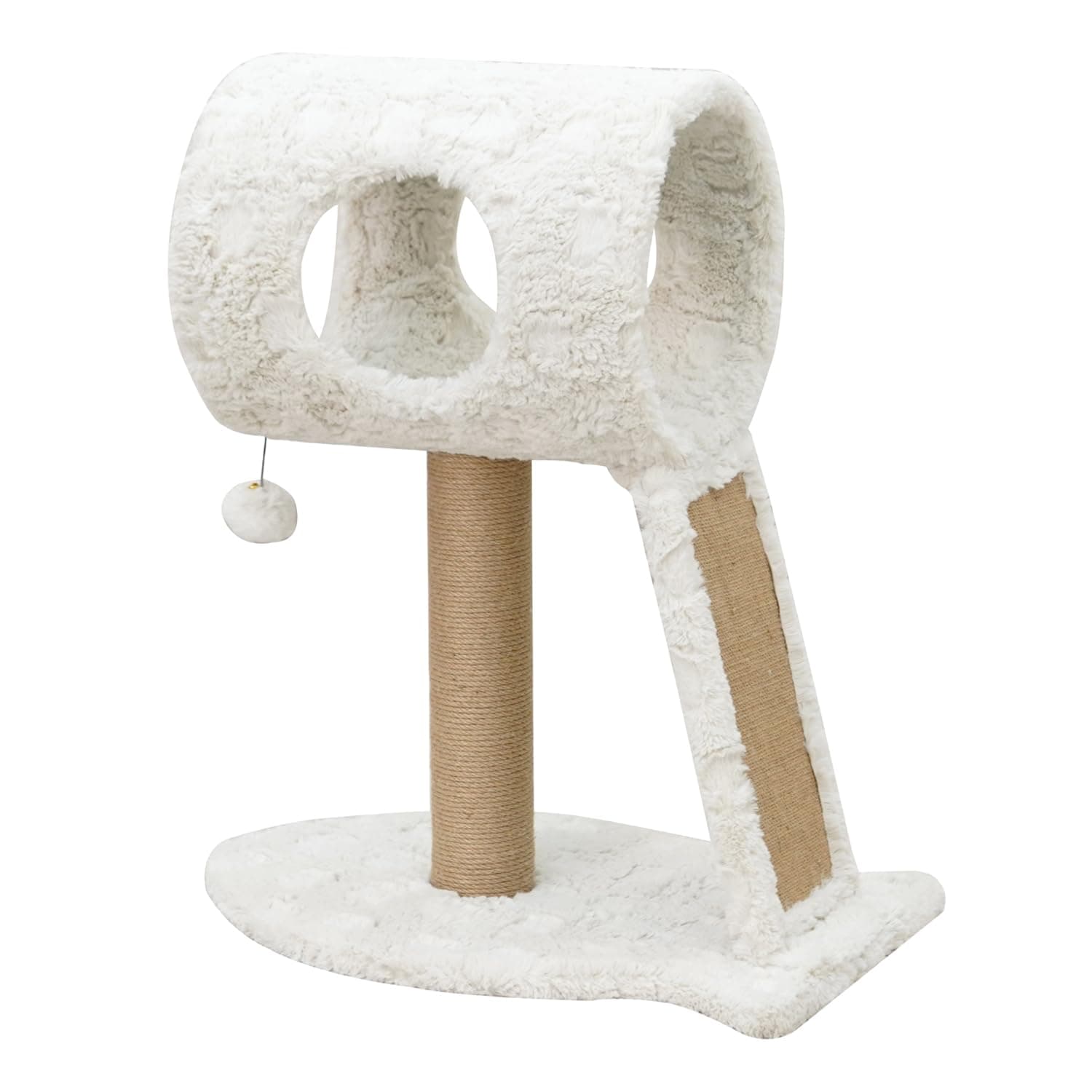 Catry Scratching Pad & Playhouse - Sturdy Cat Tree with Tunnel Toys (24.02”)