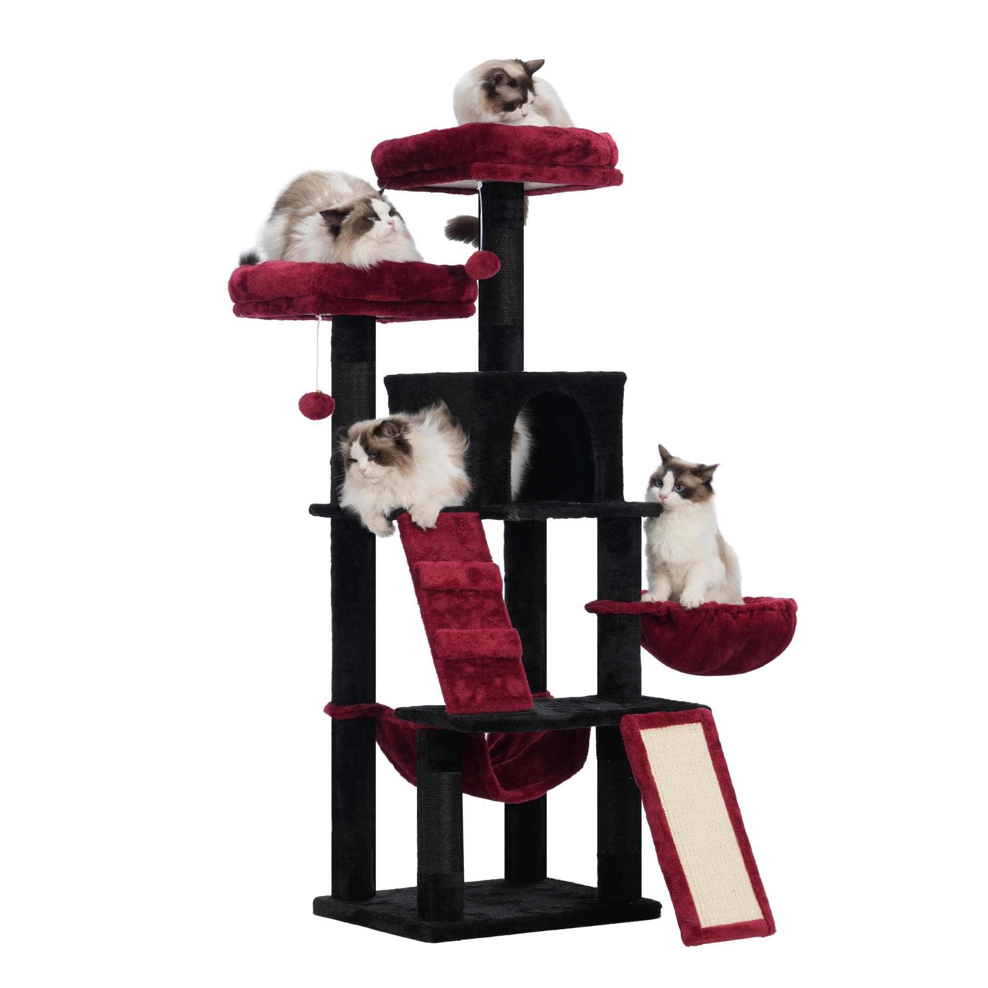 Gothic Cat Tree with Multi-Level Furniture for Indoor Cats