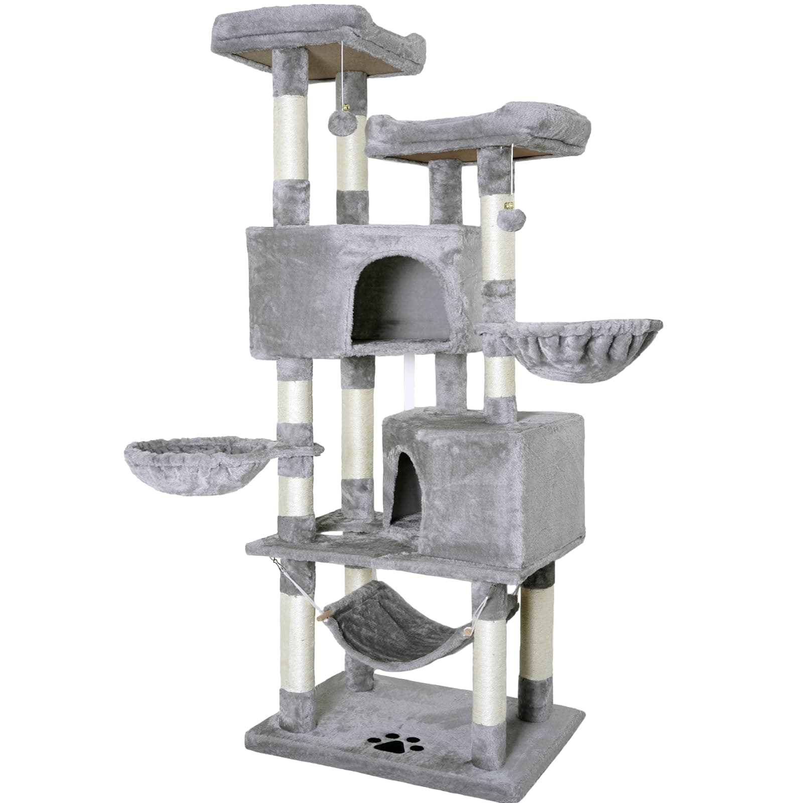 Multi-Level Cat Tree for Big Cats - Cat Condo - Cat Climbing Tower