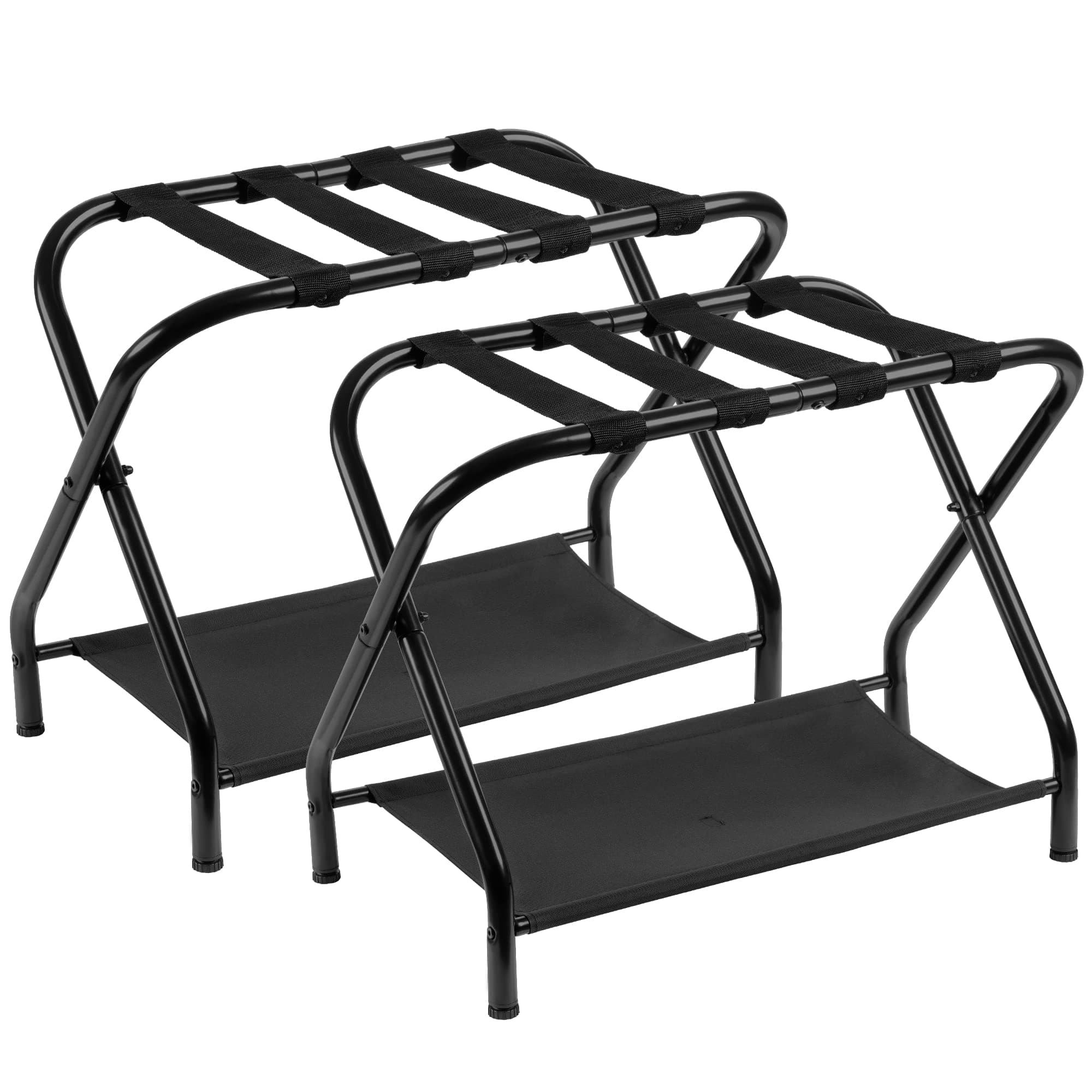 Folding Luggage Rack Set for Bedroom and Hotel - Pack of 2