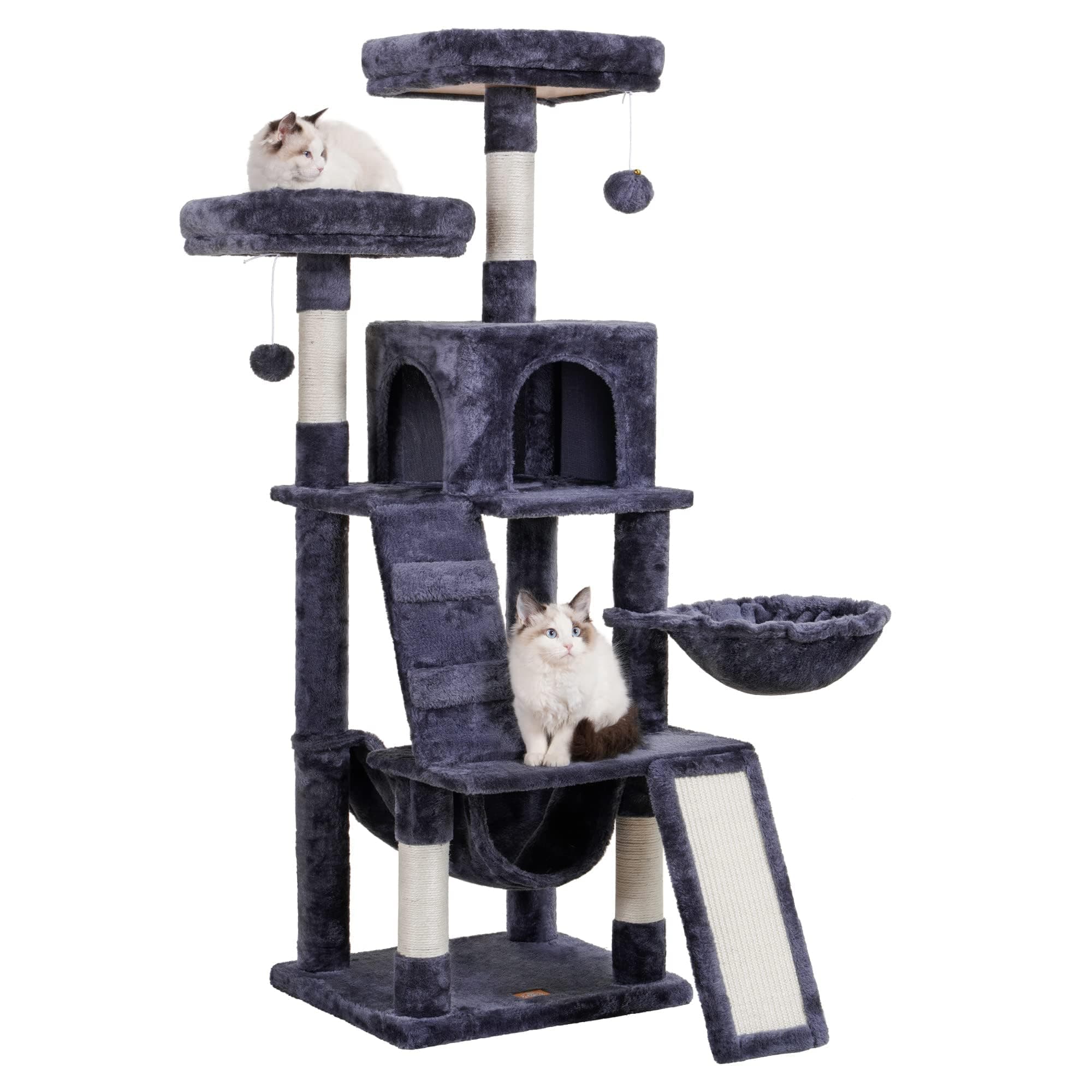 Heybly Multi-Level Cat Furniture Condo for Indoor Cats Smoky Gray HCT014G  
Heybly Cozy Cat Tower with Scratching Board for Indoor Cats Smoky Gray HCT014G  
Heybly Padded Plush Perch Cat Tree for Indoor Cats Smoky Gray HCT014G