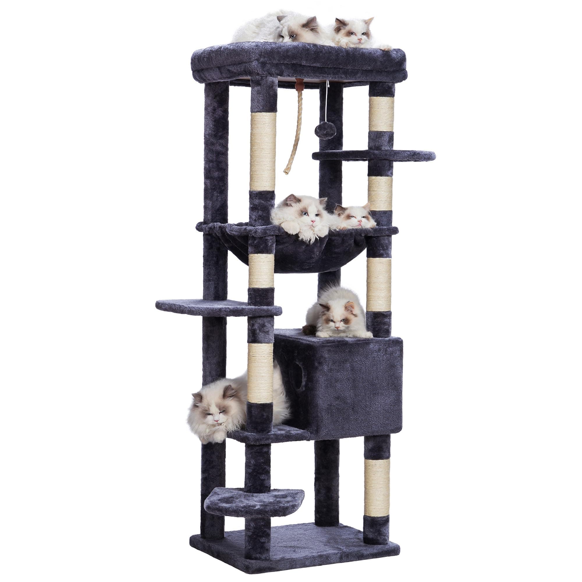 Extra Large Cat Tree for Heavy Cats with Multiple Levels and Cozy Perch