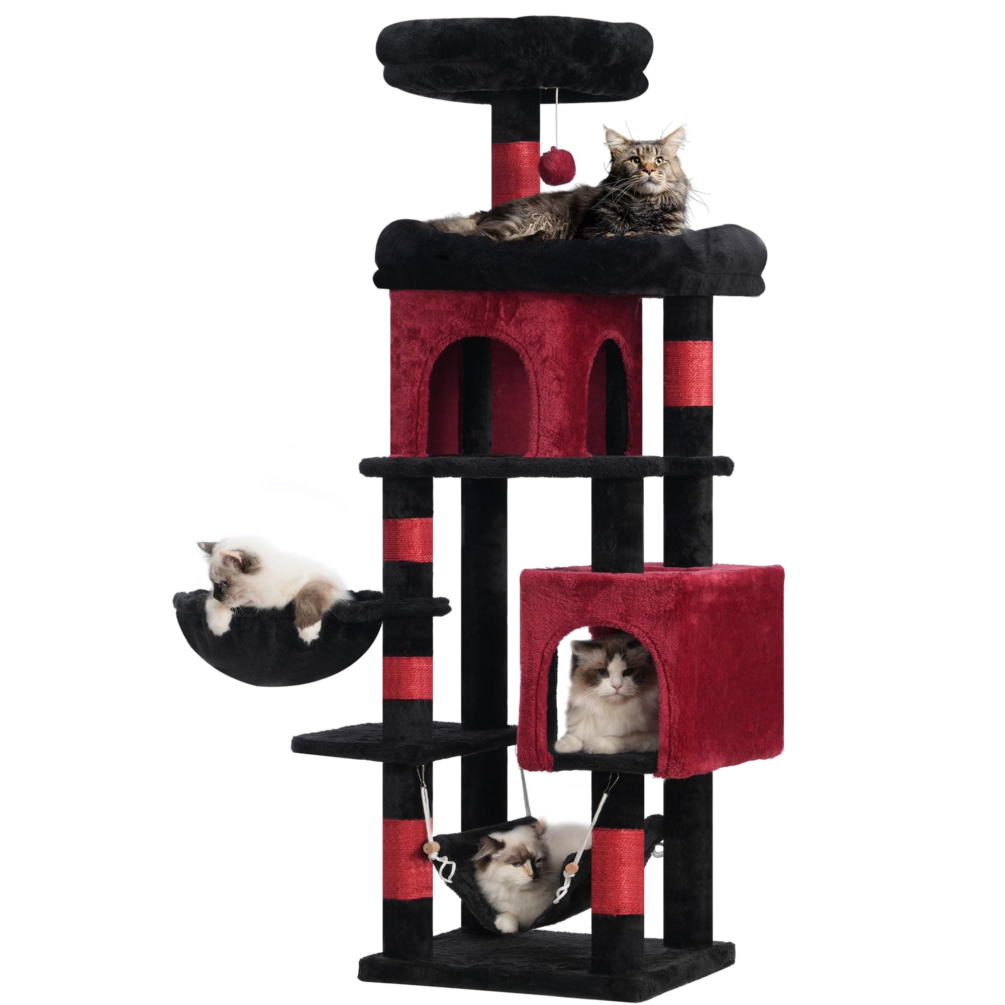 Heybly Multi-Level Cat Tower for Indoor Cats HCT016BR
Heybly Large Platform Cat Tree with Caves HCT016BR
Heybly Cat Condo with Sisal Scratching Posts HCT016BR