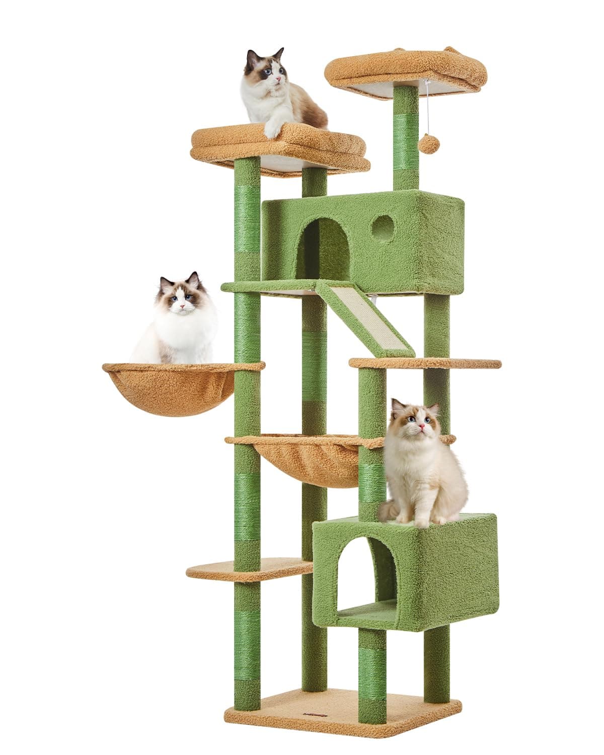 Taoqimiao 71-Inch Multi-Level Cat Tree for Large Indoor Cats