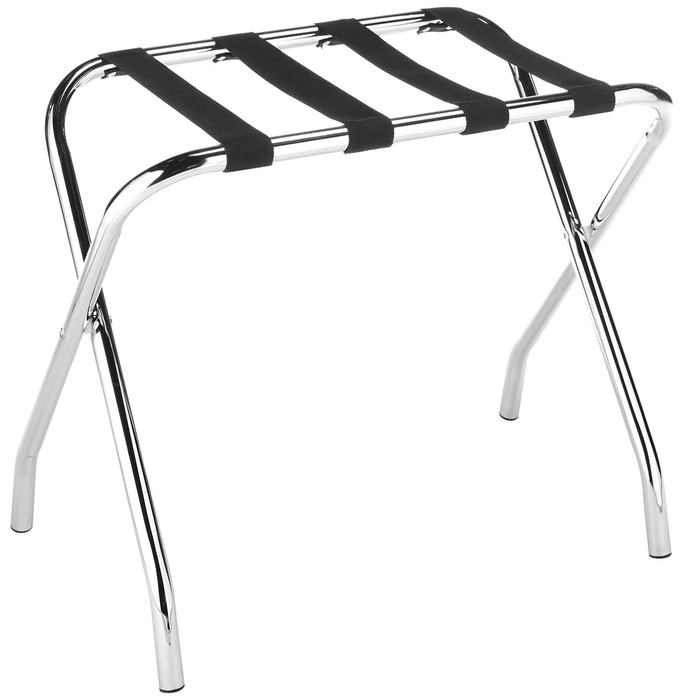 Whitmor Commercial Quality Foldable Chrome Luggage Rack