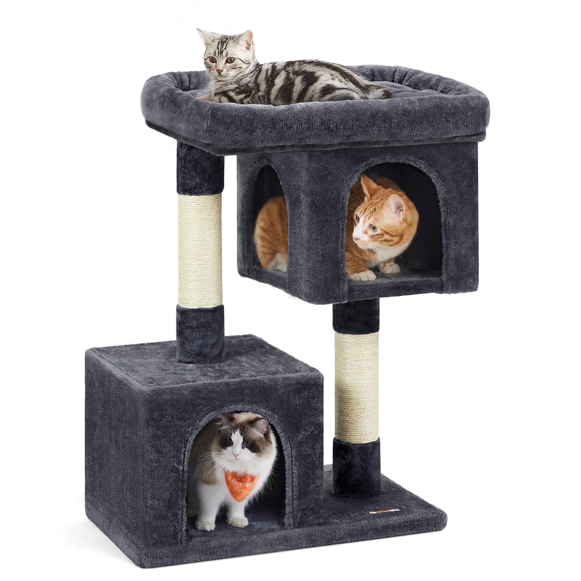 Feandrea Cat Tree with Cat Tower and Condo for Large Cats
