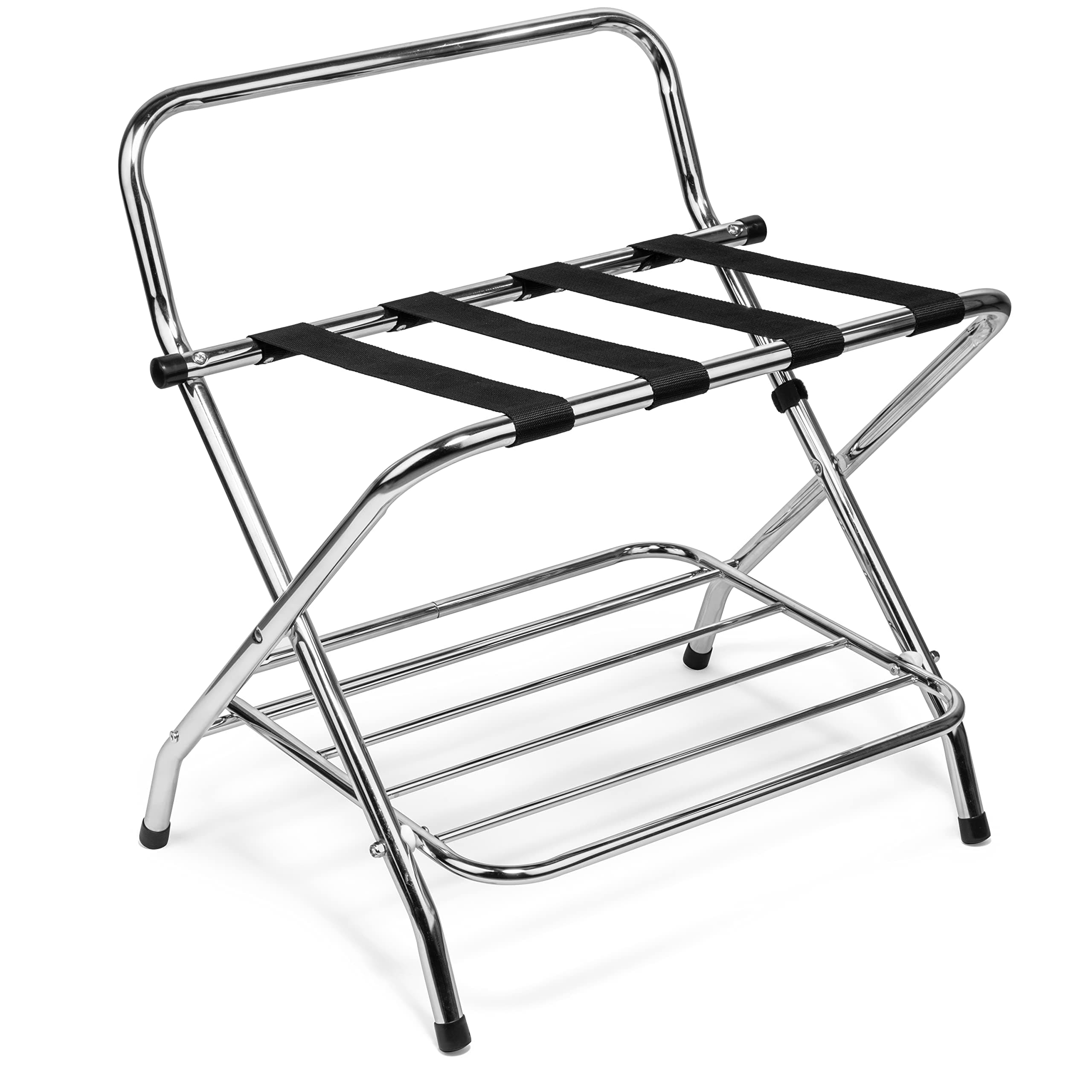 Foldable Metal Suitcase Stand for Guest Room