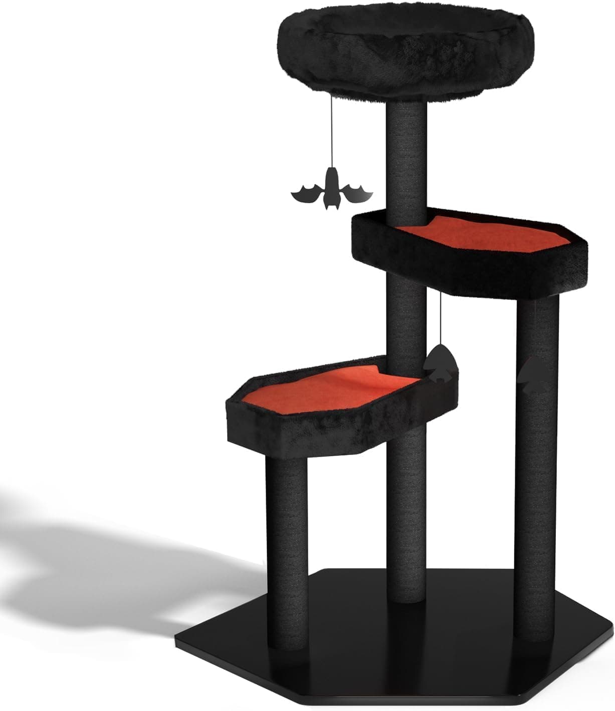 Happy & Polly Gothic Cat Tree with Coffin Bed & Scratching Posts - Large Cat Activity Center
