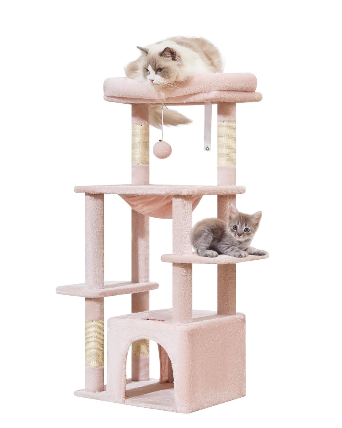 Taoqimiao MS027P Jelly Pink 39.4-Inch Kat Tree for Kittens