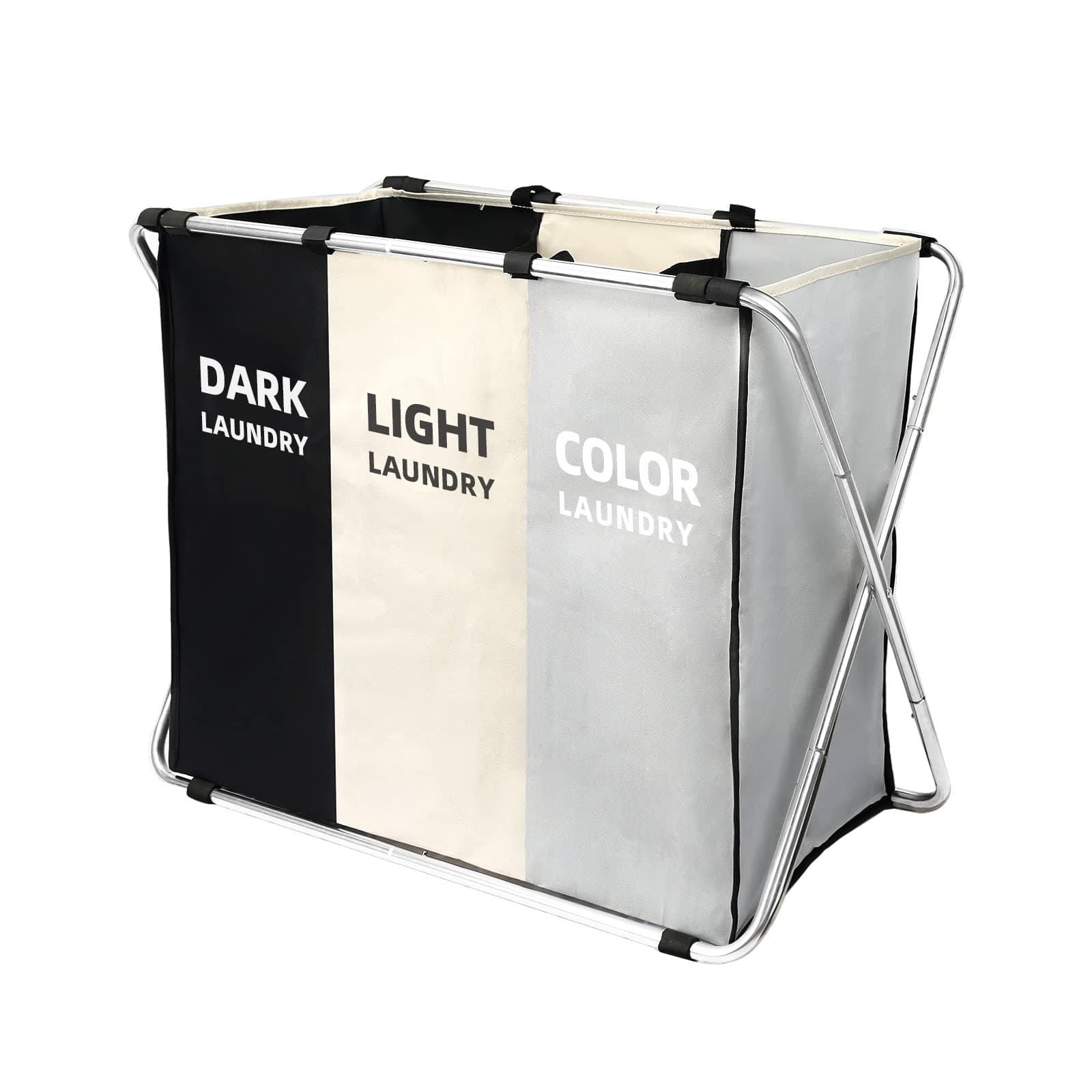 180L Tall Collapsible Laundry Hamper with Handles for Storage and Organizing in Dorms and Closets (1-Pack)