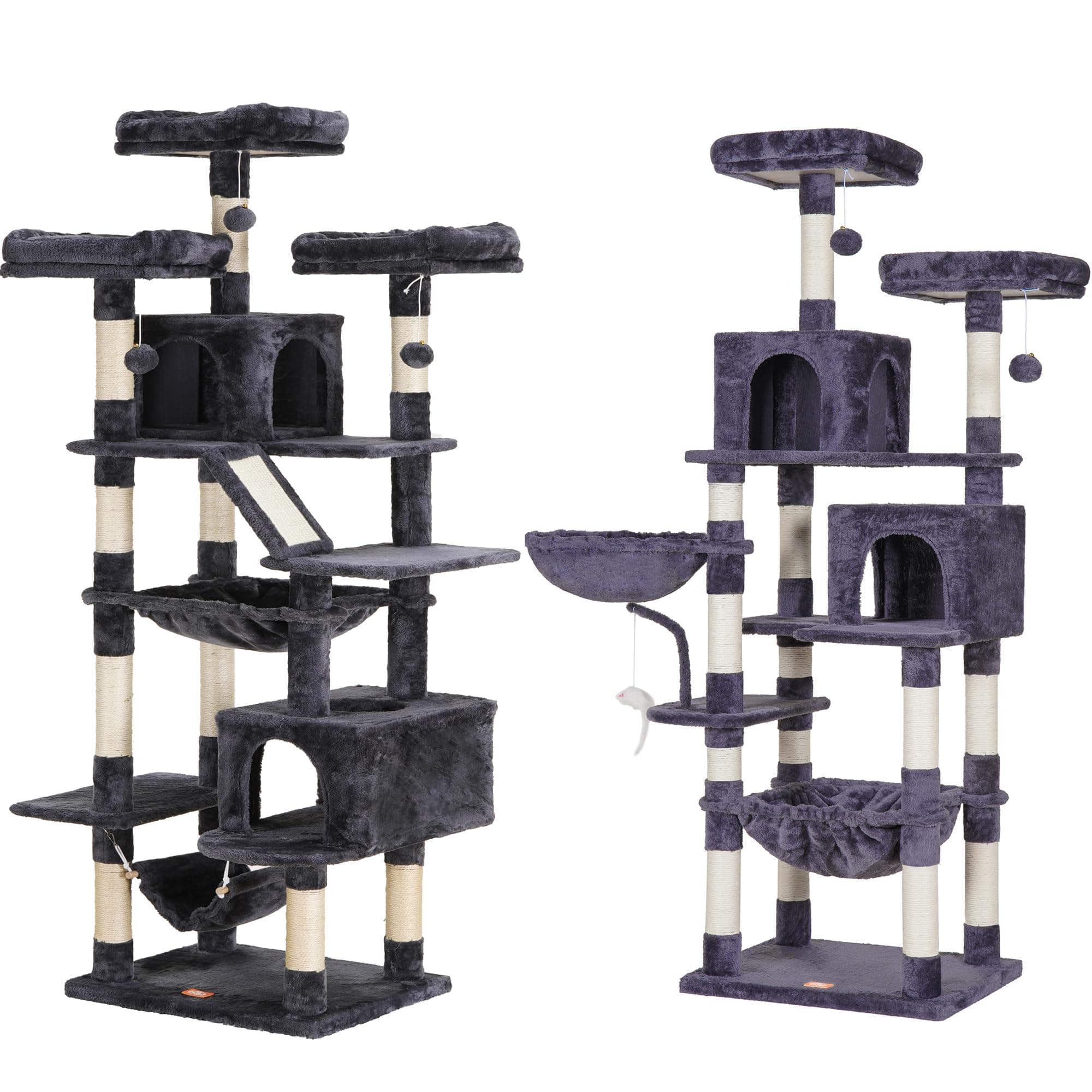 Heybly Large Cat Tree for Indoor Cats Multi-Level Furniture Condo