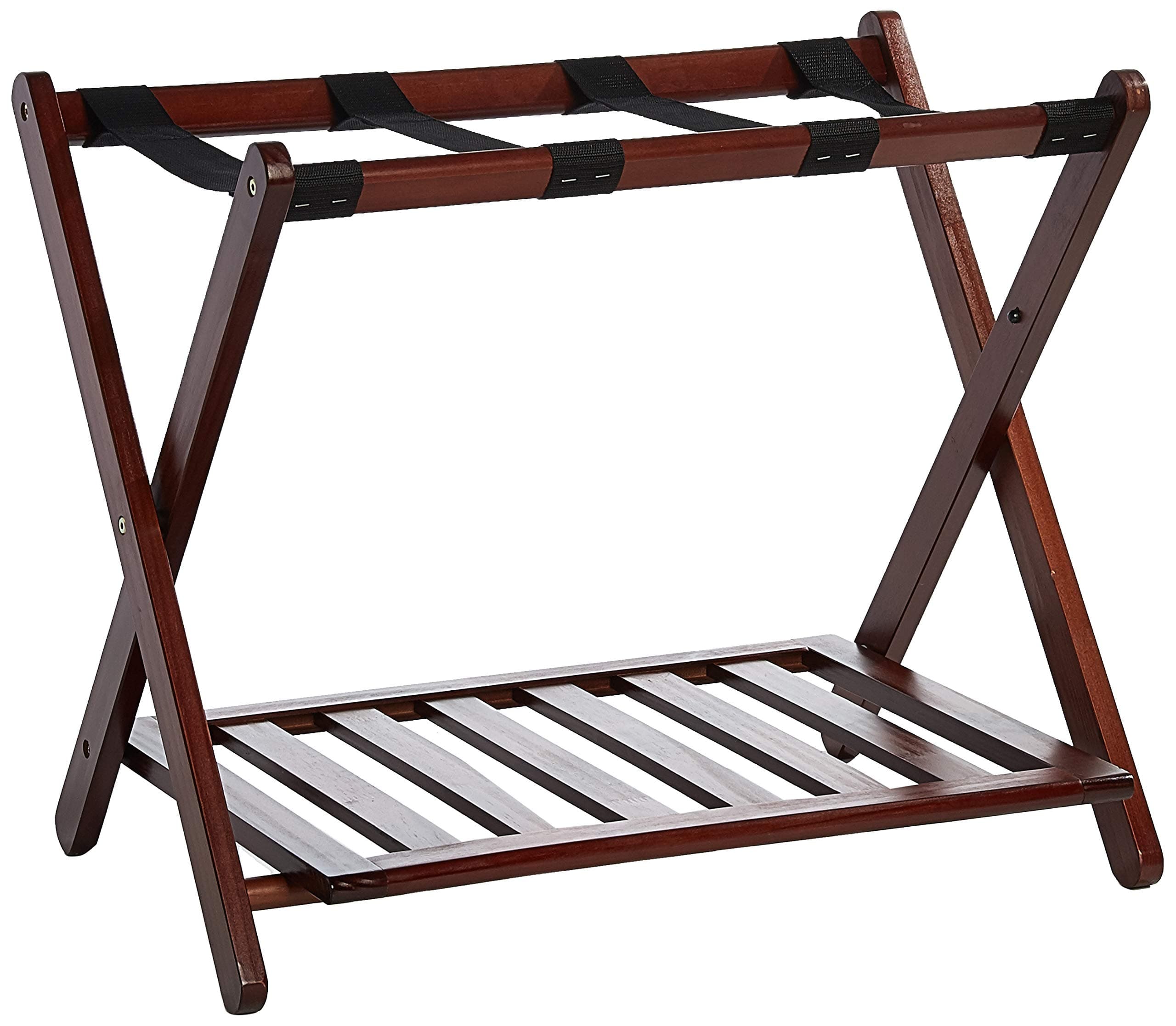 Walnut Solid Wood Casual Home Luggage Rack